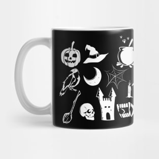 Cute Halloween Pumpkin Ghosts Witches Collection Mug